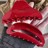 Muweordy Red Hair Clip Acetate Claw Large Size Hair Claw