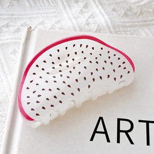 Sweet Watermelon Hair Claws Clip for Womens Girls Hairpins Crab Clips