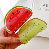 Sweet Watermelon Hair Claws Clip for Womens Girls Hairpins Crab Clips