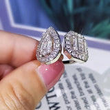 925 Silver Zircon Jewelry Set for Party and Birthday