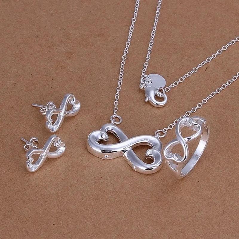 925 Sterling Silver Women's Jewelry Set