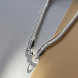 925 Silver Snake Chain 6MM Necklace Men Women Wedding Jewelry