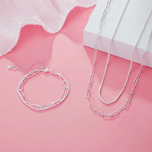 925 Sterling Silver Charm Bracelets Necklaces for Women