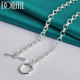 925 Silver High-heeled Shoes Bag Pendant Necklace Wedding Party Charm
