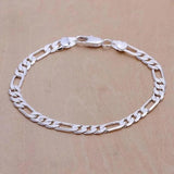 Noble 925 Sterling Silver 4MM Chain Set for Men Women - Xmas Charms Wedding