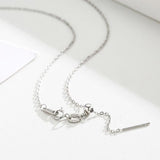 1mm Thin Sterling Silver Cross Chain Necklace Choker 18in