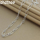 925 Silver Multi-Loop Necklace For Women Party Wedding Jewelry