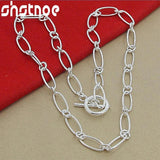 925 Silver Multi-Loop Necklace For Women Party Wedding Jewelry