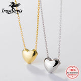 TrustDavis Girls 925 Silver Heart Necklace Daddy's Girl Daugther Birthday Gift