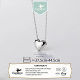 TrustDavis Girls 925 Silver Heart Necklace Daddy's Girl Daugther Birthday Gift