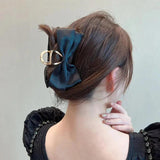 2022 Big Bow Satin Hair Claws Hair Clips Hairpin Women Accessories