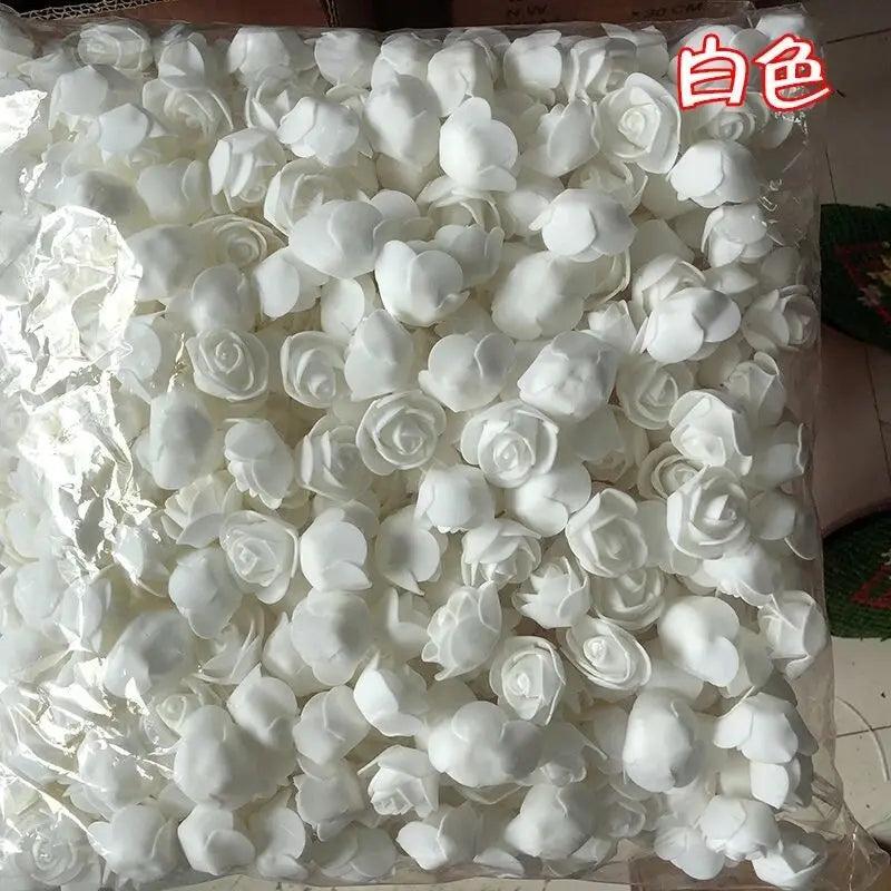 DIY Gift Teddy Bear of Roses Accessories Foam Flower Wedding Decoration