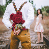 DIY Gift Teddy Bear of Roses Accessories Foam Flower Wedding Decoration