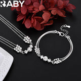 925 Sterling Silver Charm Beads Set Wedding Gift