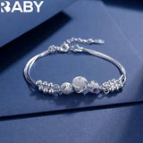 925 Sterling Silver Charm Beads Set Wedding Gift