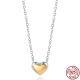 925 Silver Necklace Women Round Pave CZ Pendant Sparkling Anniversary Jewelry