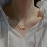925 Silver Diamond Zircon Heart Necklace Short Collar Chain Sweet Jewelry