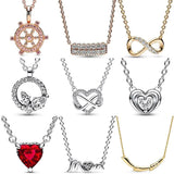 Heart Rose Ships Helm Timeless Bar Collar 925 Sterling Silver Necklace