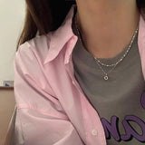 925 Sterling Silver Necklace Zircon Texture Retro Jewelry Gift