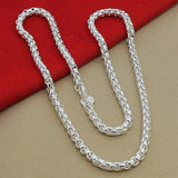 925 Silver 4mm Round Box Chain Necklace