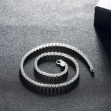 925 Stamp Silver Box Chain Necklace 5MM - 18-24 Inches