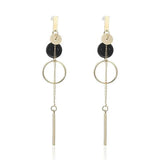Korea Dongdaemun Earrings Wafer Pearl Stick Asymmetric Tassel Earrings