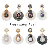 Freshwater Pearl Earrings For Women Round Earrings Girls Gift