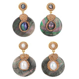 Freshwater Pearl Earrings For Women Round Earrings Girls Gift