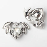 10pcs Heart Wings Alloy Charms for DIY Jewelry Making Earrings Necklace
