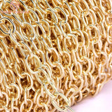 1Meter 24K Plated Brass Iron Chains High Jewelry Accessories