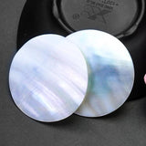 5pcs 50mm Shell Round Disc Pendant Mother of Pearl DIY Jewelry Making