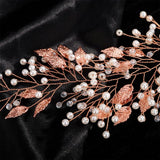 Pearl Crystal Wedding Hair Accessories Silver Bridal Headband