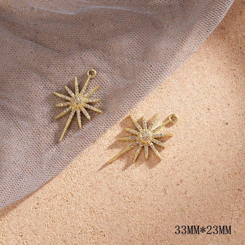 10pcs Star Pendant Charms for Diy Jewelry Making Earrings Necklace