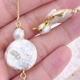 Adjustable Baroque Pearl Bracelet for Mom