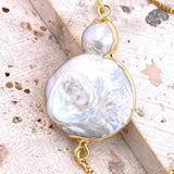 Adjustable Baroque Pearl Bracelet for Mom