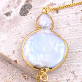 Adjustable Baroque Pearl Bracelet for Mom