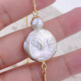 Adjustable Baroque Pearl Bracelet for Mom