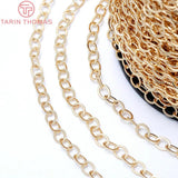 1M Chain Link 4x4.8MM 24K Brass Necklace Bracelet Chain