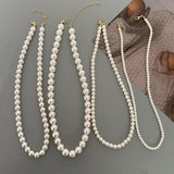 Koreal Style Pearl Necklace Office Lady Jewelry Choker Collarbone Chain
