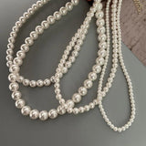Koreal Style Pearl Necklace Office Lady Jewelry Choker Collarbone Chain