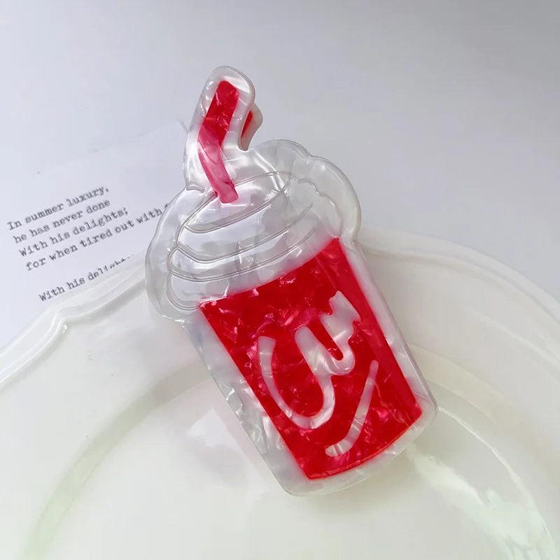 Hamburg French Fries Acetate Hair Claw Clips