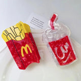 Hamburg French Fries Acetate Hair Claw Clips