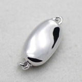 925 Sterling Silver Bean Buckle Clasps Claw Jewelry Making Findings