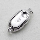 925 Sterling Silver Bean Buckle Clasps Claw Jewelry Making Findings