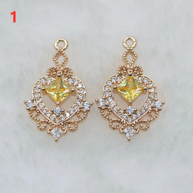 2 PCS DIY lace diamond pendant earrings necklace bracelet