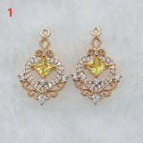 2 PCS DIY lace diamond pendant earrings necklace bracelet