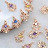 2 PCS DIY lace diamond pendant earrings necklace bracelet