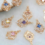 2 PCS DIY lace diamond pendant earrings necklace bracelet