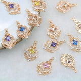 2 PCS DIY lace diamond pendant earrings necklace bracelet