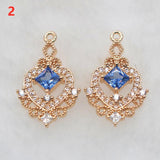 2 PCS DIY lace diamond pendant earrings necklace bracelet
